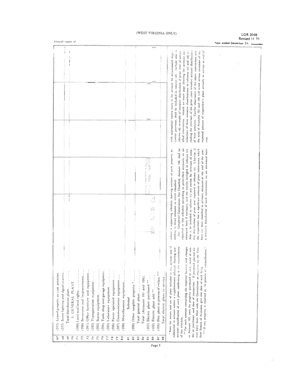 Board of Public Works Annual Report: Electric - Large - West Virginia, Page 8