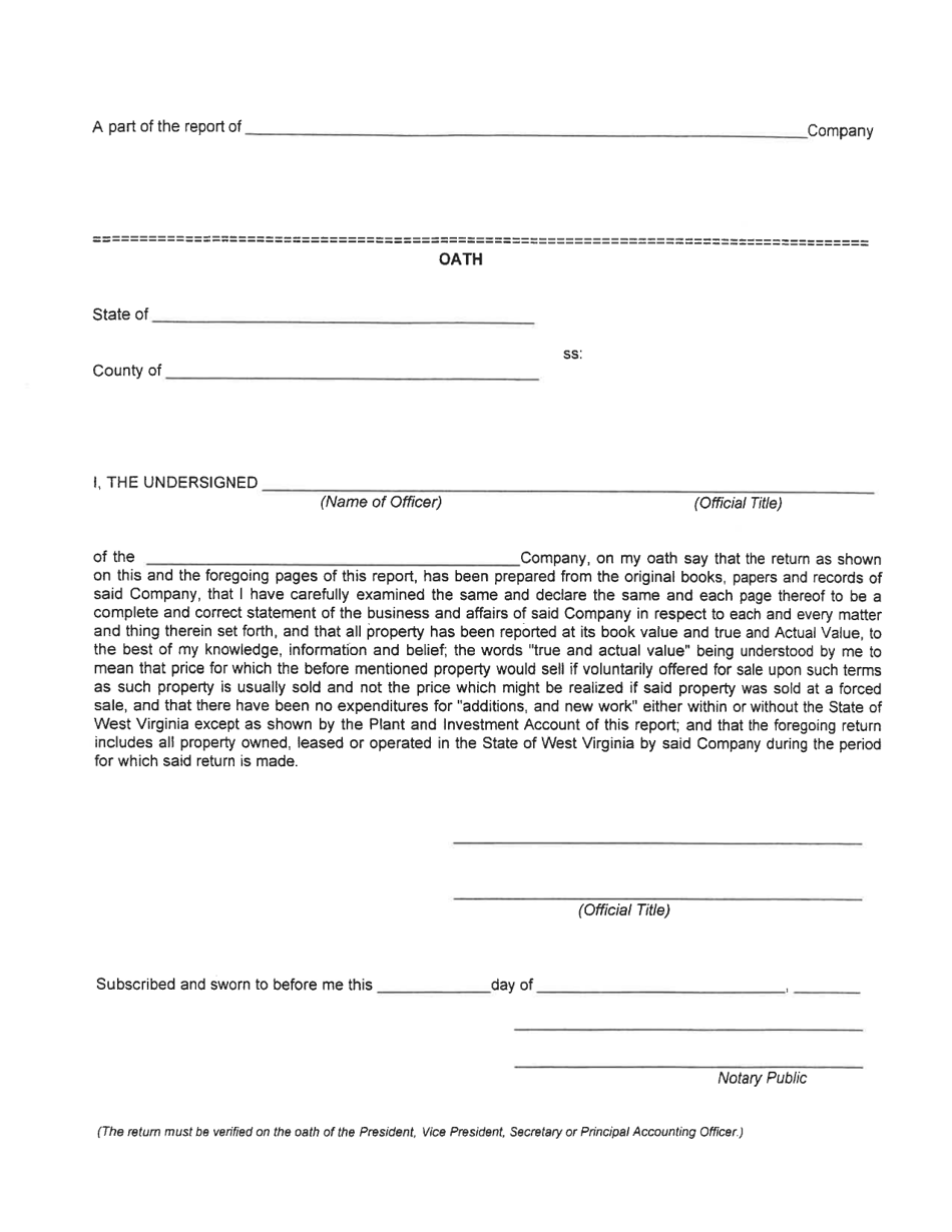 Board of Public Works Annual Report: Railroads - Csx - Ns Only - West Virginia, Page 14