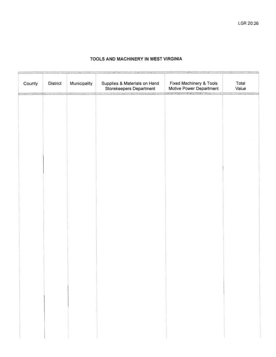 Board of Public Works Annual Report: Railroads - Csx - Ns Only - West Virginia, Page 9
