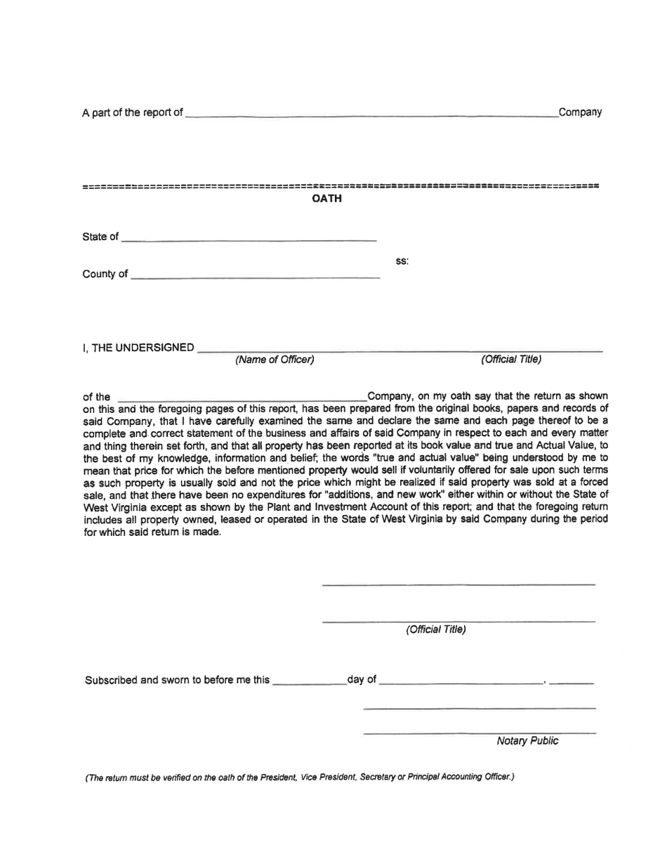 Board of Public Works Annual Report: Gas - Large - West Virginia, Page 29