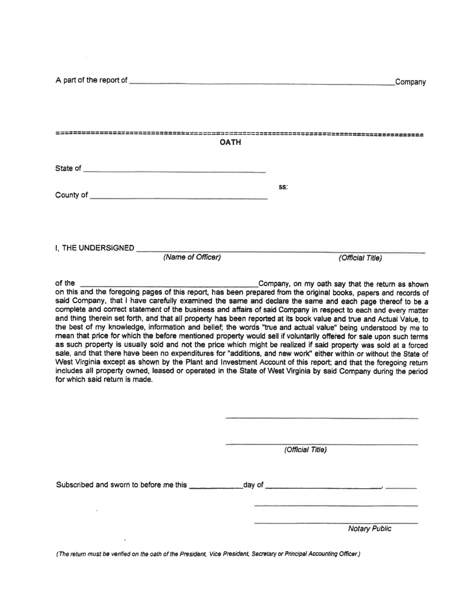 Board of Public Works Annual Report: Rcc - Cell - West Virginia, Page 31