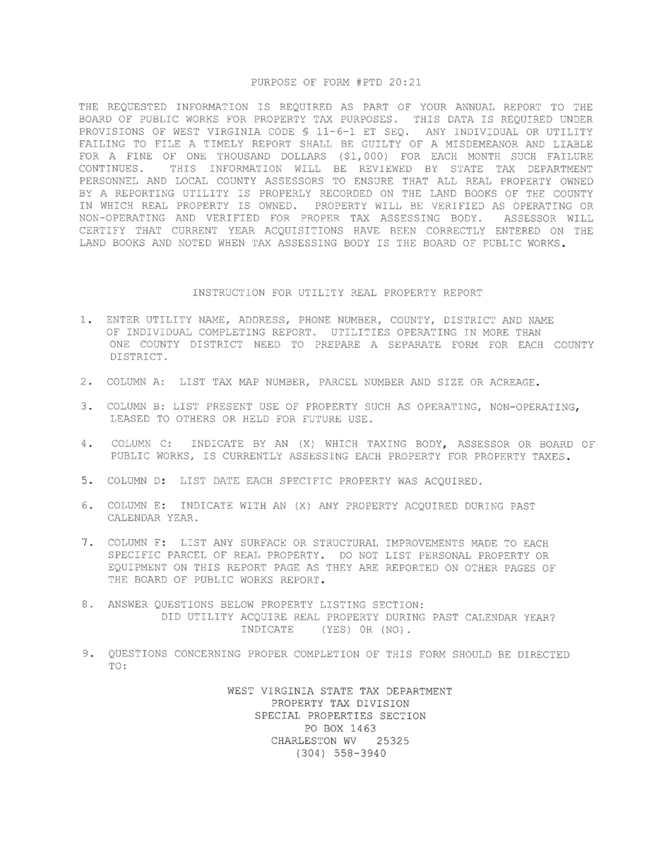 Board of Public Works Annual Report: Telephones - West Virginia, Page 37