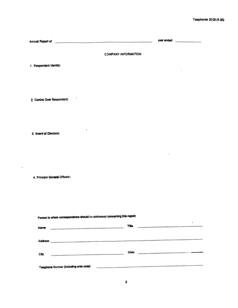Board of Public Works Annual Report: Telephones - West Virginia, Page 5