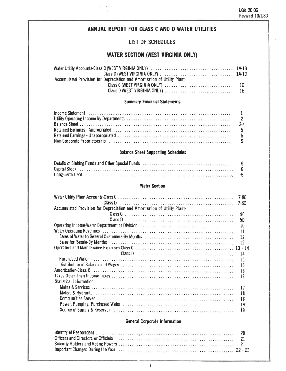 Board of Public Works Annual Report: Water - Sewer - West Virginia, Page 4
