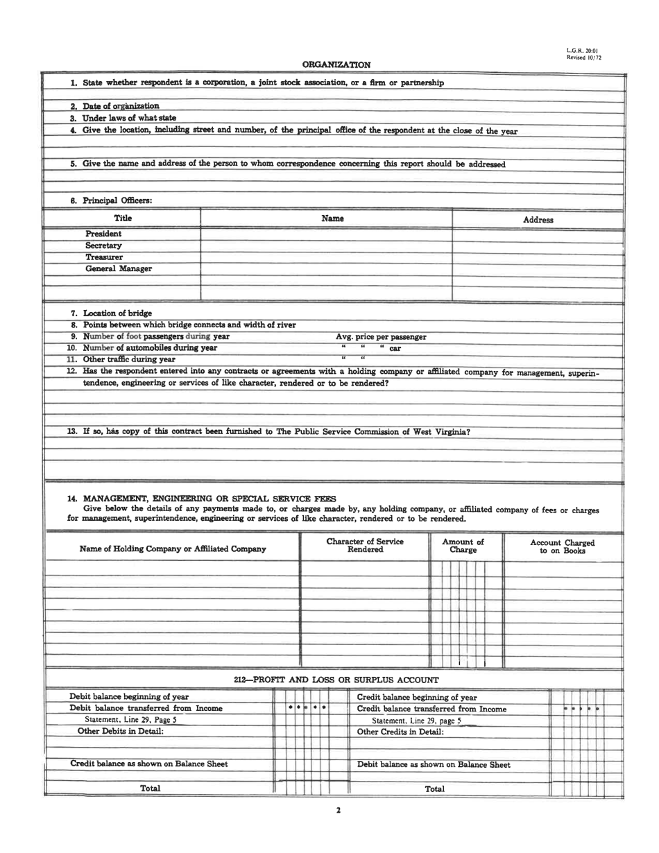 Board of Public Works Annual Report: Bridge - West Virginia, Page 4