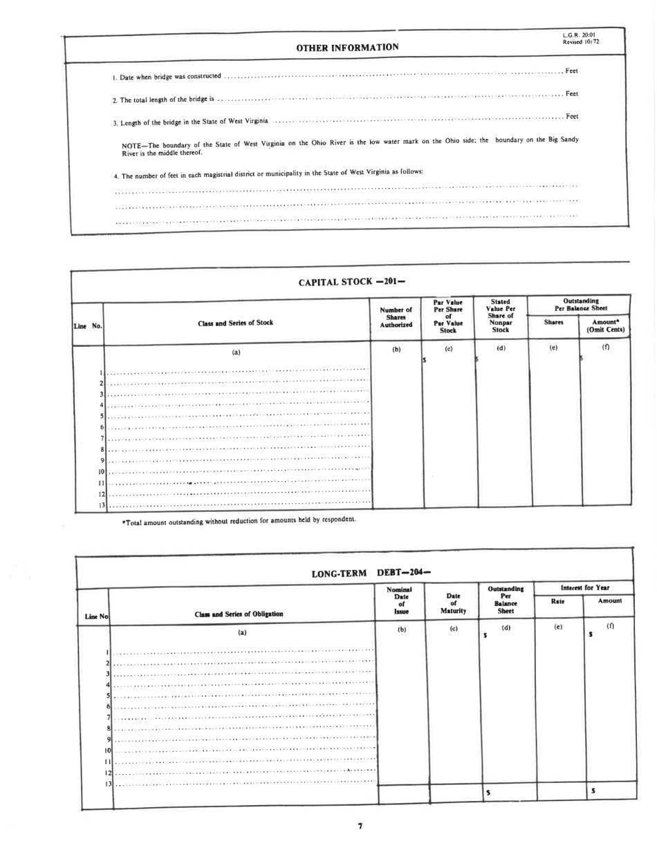 Board of Public Works Annual Report: Bridge - West Virginia, Page 9