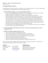 Instructions for Schedule E Monthly Microbrew Pub Manufacturer Report - North Dakota, Page 5