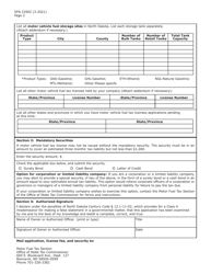 Form SFN22902 Application for Motor Vehicle Fuel Tax License - North Dakota, Page 2