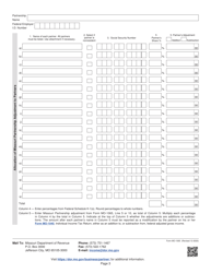 Form MO-1065 Partnership Return of Income - Missouri, Page 3