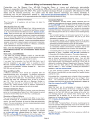 Form MO-1065 Partnership Return of Income - Missouri, Page 4