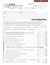 Form MO-1120 &quot;Corporation Income Tax Return&quot; - Missouri, 2020
