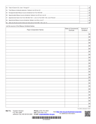 Form MO-C Missouri Dividends Deduction Schedule - Missouri, Page 2