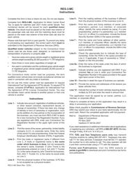 Form REG-3-MC Application for Motor Carrier Road Tax - Connecticut, Page 2