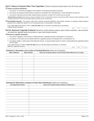 Form REG-1 Addendum A Cigarette, Tobacco Products, and Electronic Cigarette Products Taxes - Connecticut, Page 2
