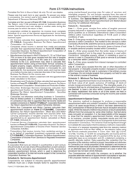 Form CT-1120A Corporation Business Tax Return Apportionment Computation - Connecticut, Page 2