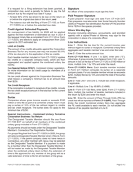 Form CT-1120 EXT Application for Extension of Time to File Connecticut Corporation Business Tax Return - Connecticut, Page 3