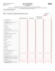 Form CT-1120CU-NI Tax on Combined Group Net Income - Connecticut