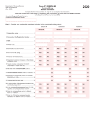 Document preview: Form CT-1120CU-MI Combined Group Member Information - Connecticut