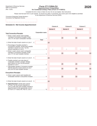 Form CT-1120A-CU Apportionment Computation for Combined Unitary Filers - Connecticut