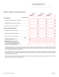 Form CT-1120A-CU Apportionment Computation for Combined Unitary Filers - Connecticut, Page 3