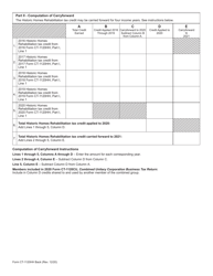 Form CT-1120HH Historic Homes Rehabilitation Tax Credit - Connecticut, Page 2