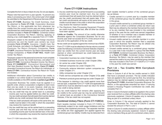 Form CT-1120K Business Tax Credit Summary - Connecticut, Page 5