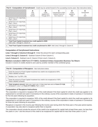 Form CT-1120 FCIC Fixed Capital Investment Tax Credit - Connecticut, Page 2