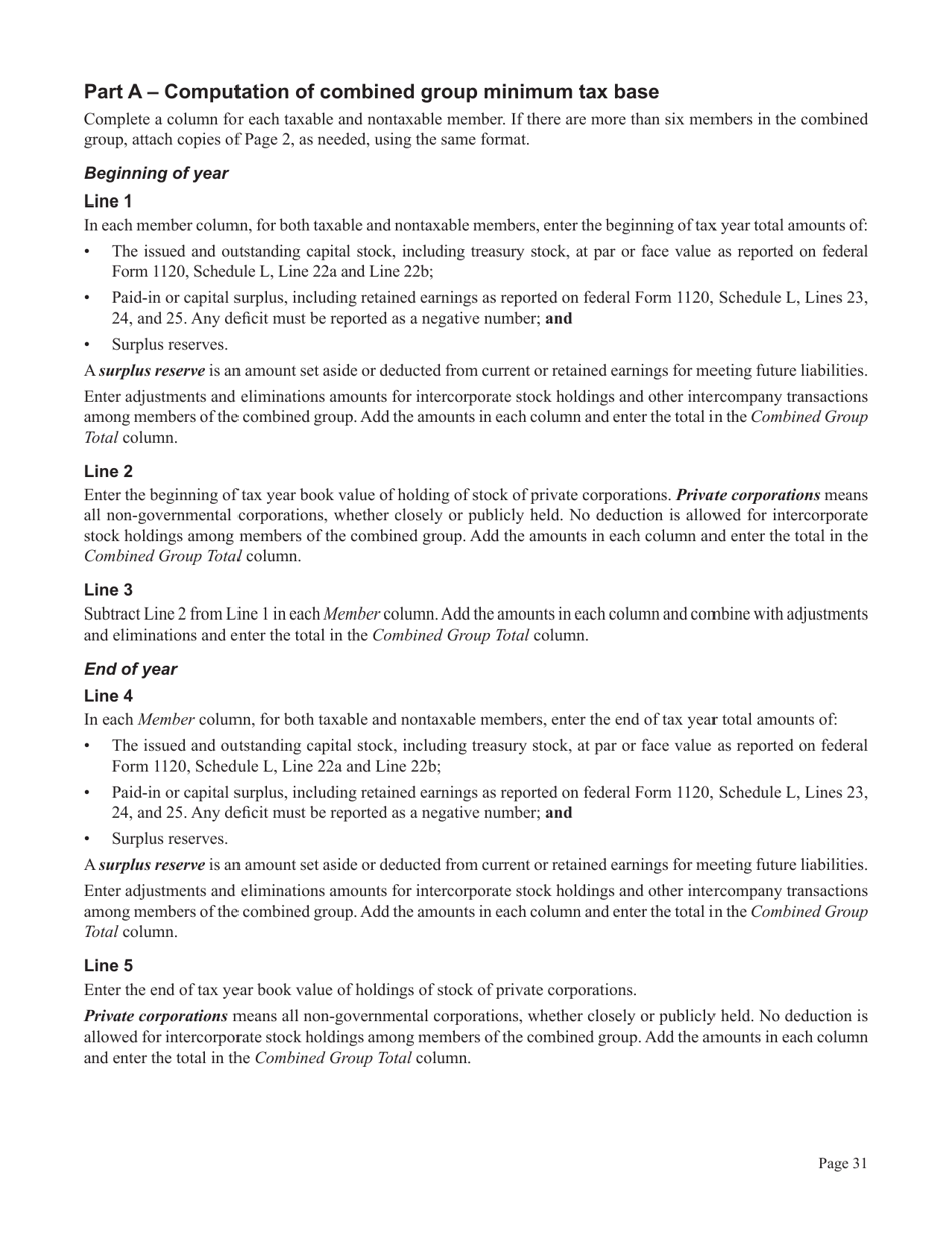 Instructions for Form CT-1120CU, CT-1120CU-MI, CT-1120CU-NI, CT-1120CU-MTB, CT-1120A-CU, CT-1120CU-NCB - Connecticut, Page 31