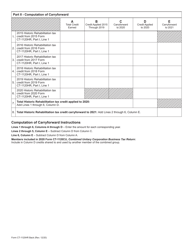 Form CT-1120HR Historic Rehabilitation Tax Credit - Connecticut, Page 2