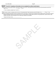 Form 5500 Annual Return/Report of Employee Benefit Plan - Sample, Page 3
