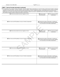 Form 5500 Schedule C Service Provider Information - Sample, Page 4