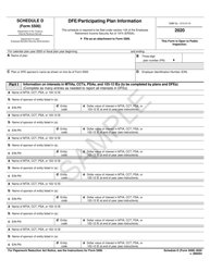 IRS Form 5500 Schedule D Download Fillable PDF or Fill Online Dfe ...