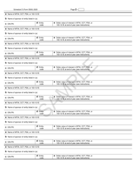 Form 5500 Schedule D Dfe/Participating Plan Information - Sample, Page 2
