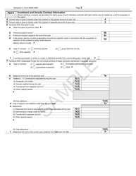 Form 5500 Schedule A Insurance Information - Sample, Page 3