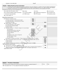 Form 5500 Schedule A Insurance Information - Sample, Page 4