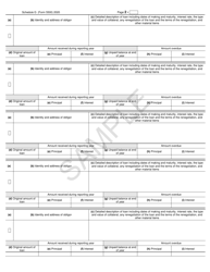 Form 5500 Schedule G Financial Transaction Schedules - Sample, Page 2