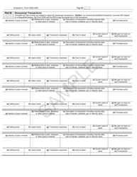Form 5500 Schedule G Financial Transaction Schedules - Sample, Page 4