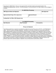 Form AID456-1 &quot;On-The-Spot/Special Act (Ots/Sa) Program&quot;, Page 2