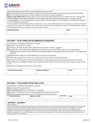 Form AID451-4 Personal Services Contractor Exit Clearance: Separation From Overseas Mission, Page 4