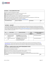 Form AID451-2 U.S. Direct-Hire Employee Exit Clearance: Separation From Overseas Mission, Page 6