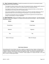 Form AID321-1 Mentor-Protege Program Application, Page 3