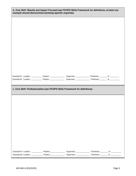 Form AID463-4 Foreign Service Promotion Input Form (PIF), Page 2