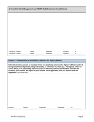 Form AID463-4 Foreign Service Promotion Input Form (PIF), Page 3