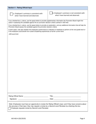 Form AID463-4 Foreign Service Promotion Input Form (PIF), Page 4