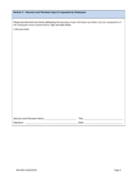 Form AID463-4 Foreign Service Promotion Input Form (PIF), Page 5