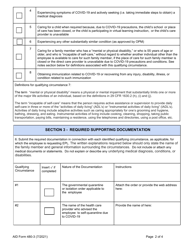 Form AID480-3 Covid-19 Emergency Paid Leave Request Form, Page 2