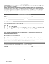 Form AID514-1 Usaid Carpool/Vanpool Application, Page 2