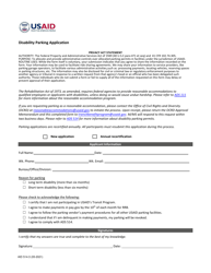 Document preview: Form AID514-3 Disability Parking Application