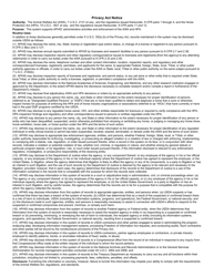 APHIS Form 7041 Live Dog Import Health and Rabies Certificate, Page 2