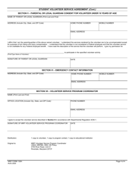 MRP Form 126A Student Volunteer Service Agreement, Page 4